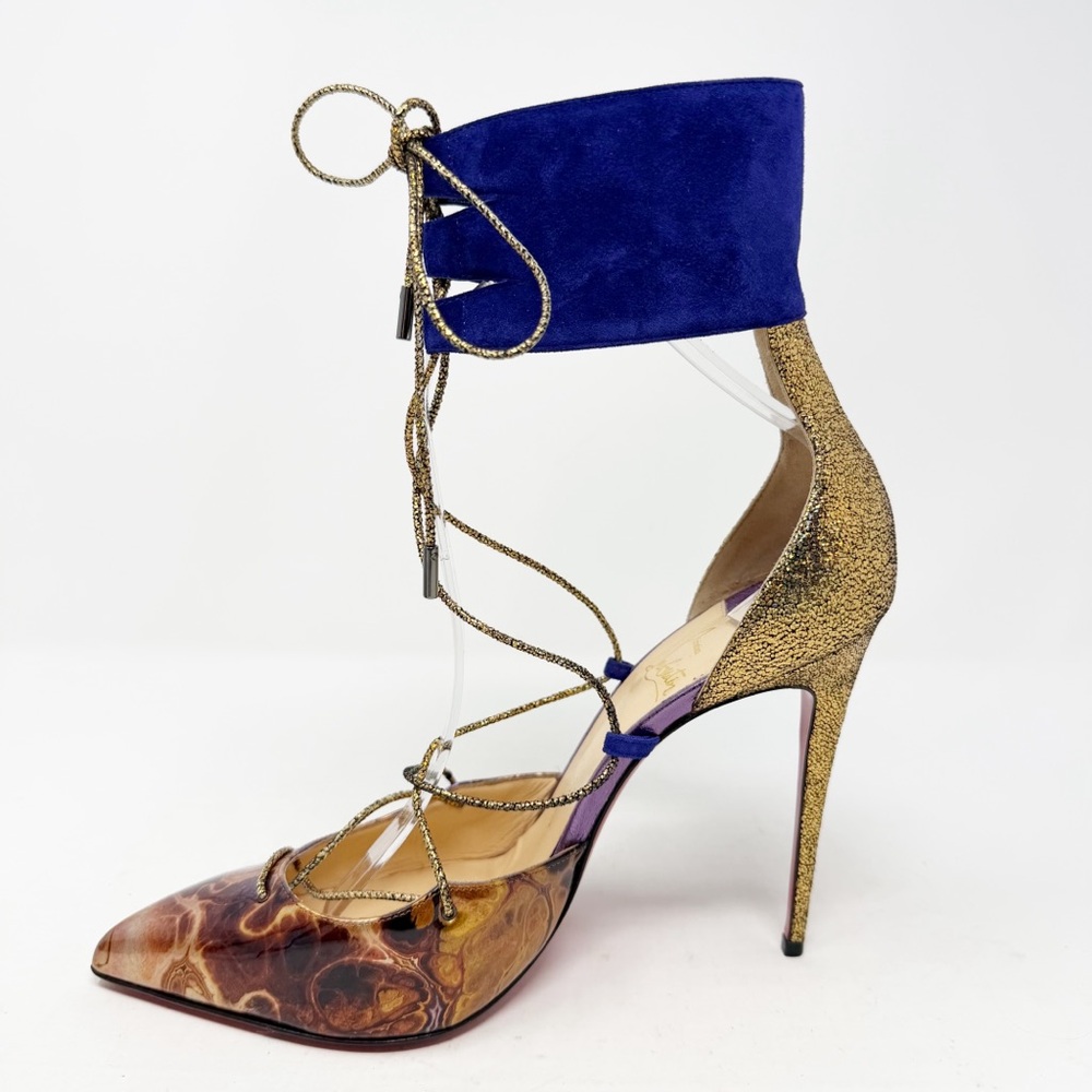 Christian Louboutin Corsankle Lace Up Heels Womens Size EU 40 - Picture 9 of 16